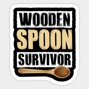 Wooden Spoon Survivor Sticker